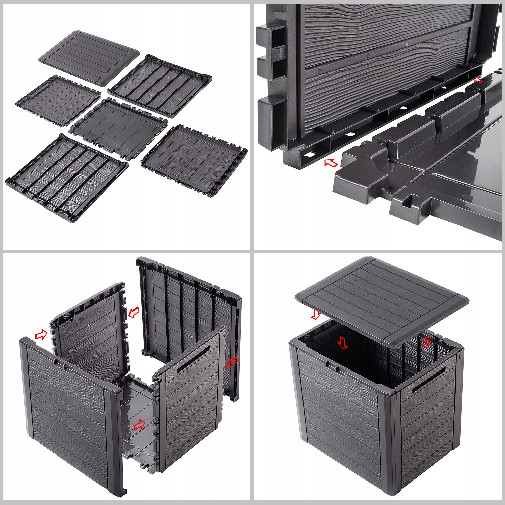 SKRZYNIA OGRODOWA TARAS BALKONOWA 140L BRĄZ Marka Kadax