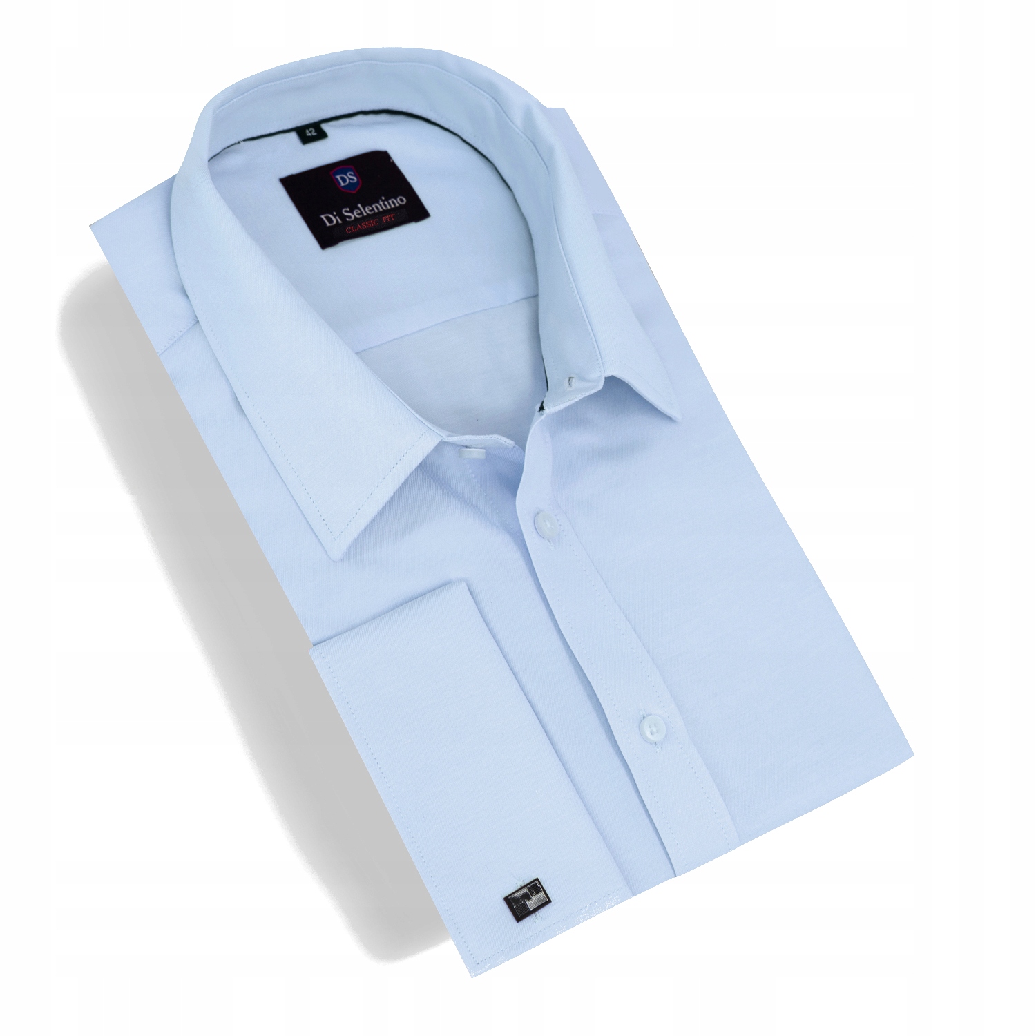 

Koszula męska błękit spinkę classic custom fit 38