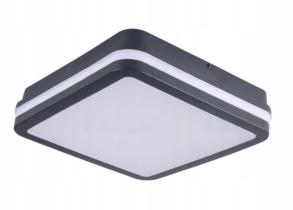 Plafon kwadratowy Kanlux Beno 26 x 5,5 cm z mikrofalowym czujnikiem ruchu