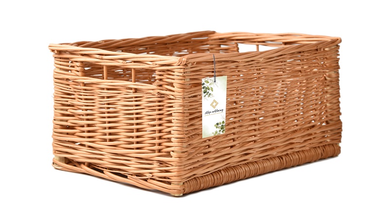 Proutěná skříňka Regálový Koš Proutěný Na Regál