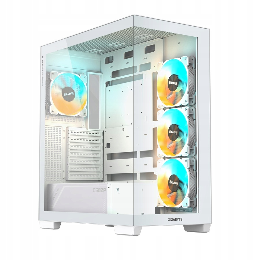 Gigabyte C500 Panoramic Stealth ICE/Midi Tower/Transpar./Biela