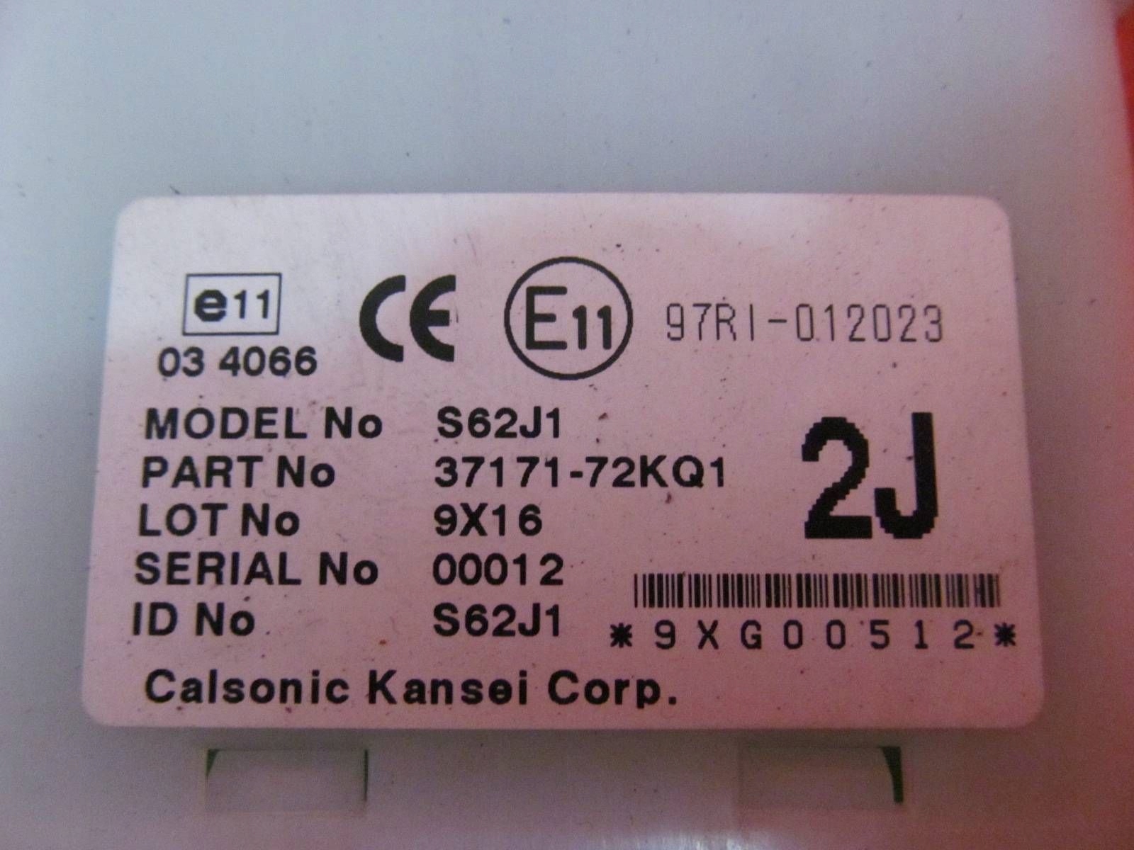 SUZUKI SWIFT III 4 IV MK6 MZ LIFT module control unit 37171-72KQ1