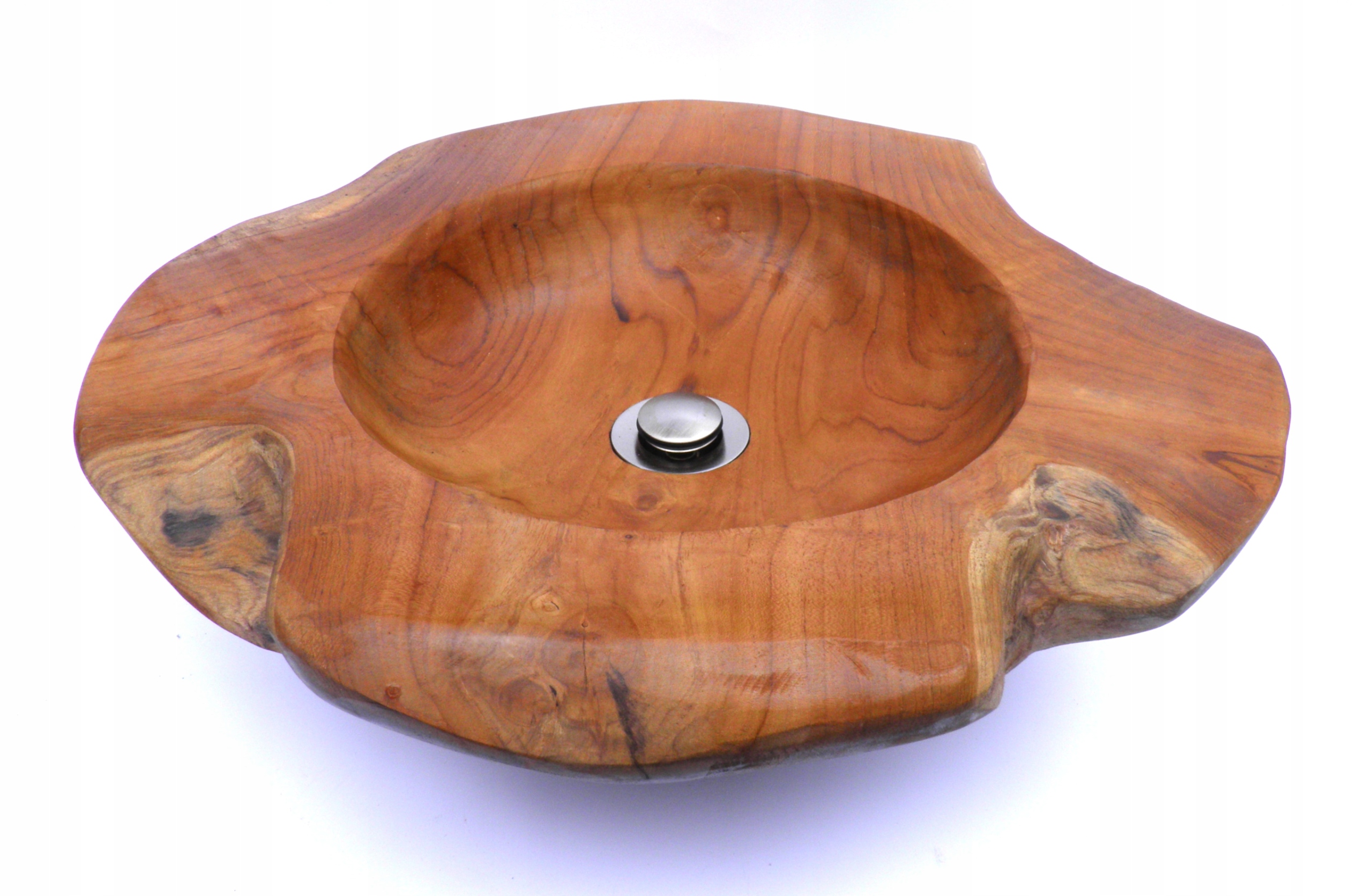 Umywalka Drewniana Z Teku Teak Ozdobna Sumba