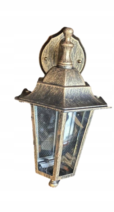 venkovní nástěnné svítidlo zahradní lampa zlatá