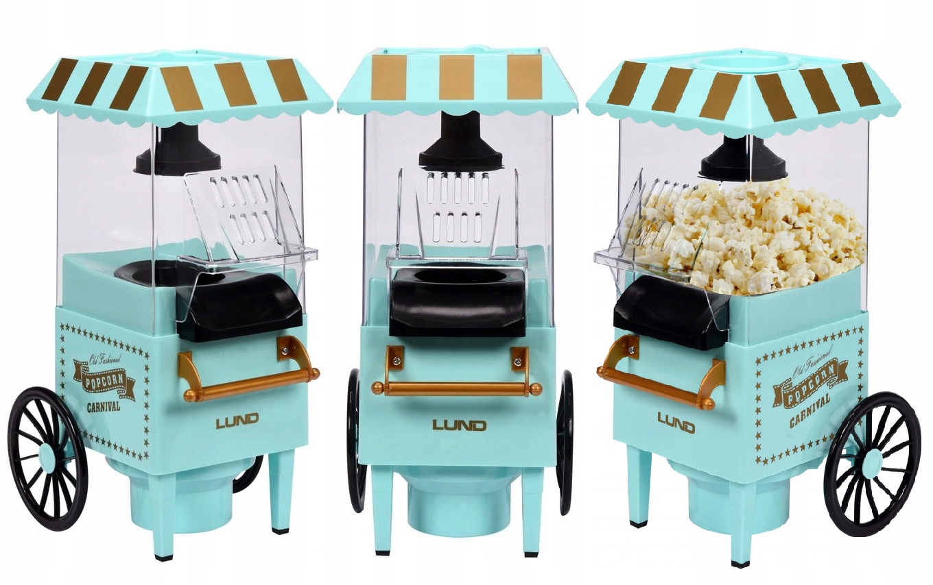 MASZYNA DO ROBIENIA POPCORNU BEZTŁUSZCZOWA 1200w EAN (GTIN) 6097217713766