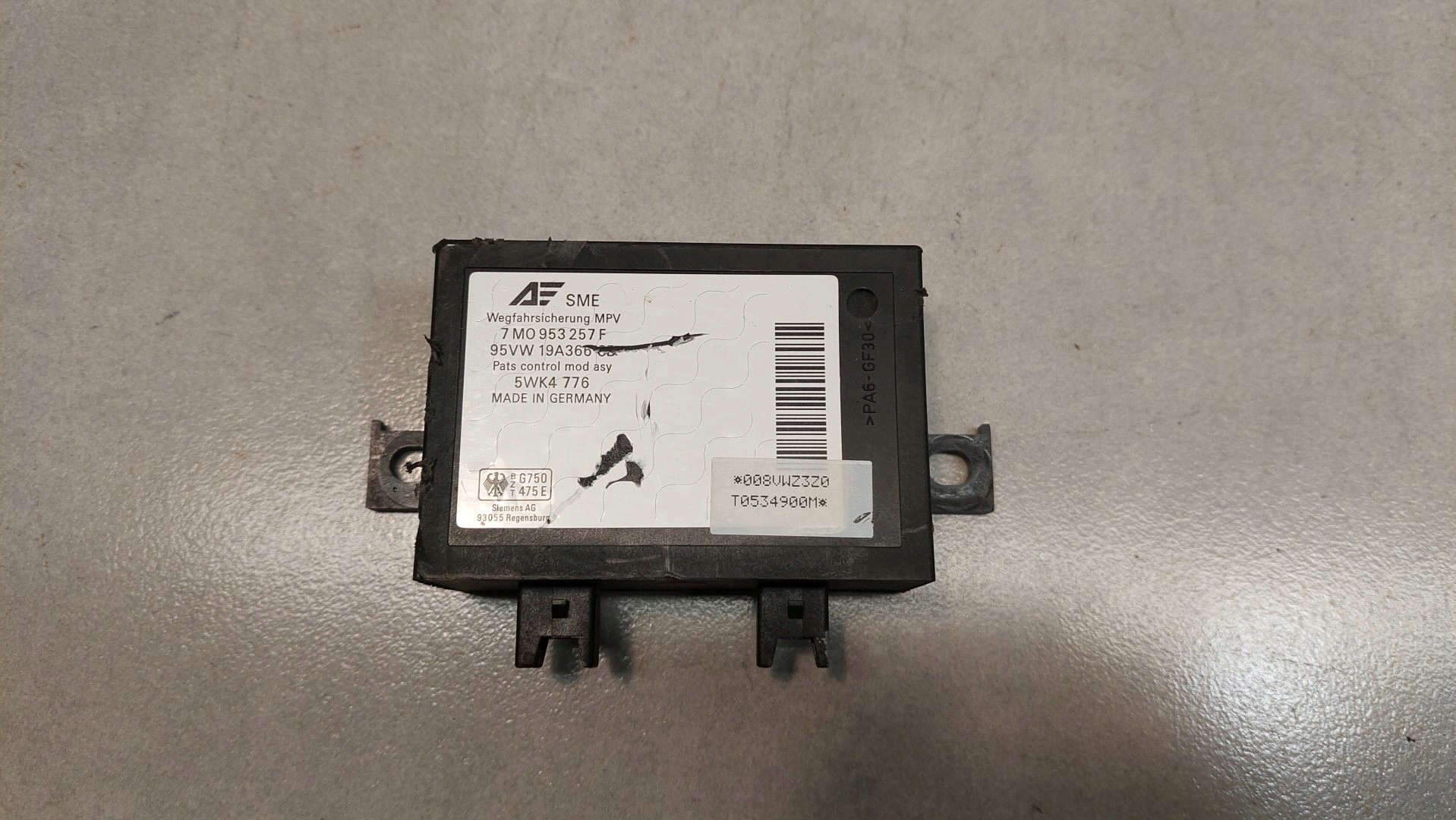 modul IMMOBILIZERA SHARAN 1.9 TDI 7M0953257F