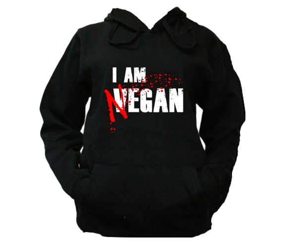 

XXL Bluza Kaptur Damska Negan Lucille Vegan