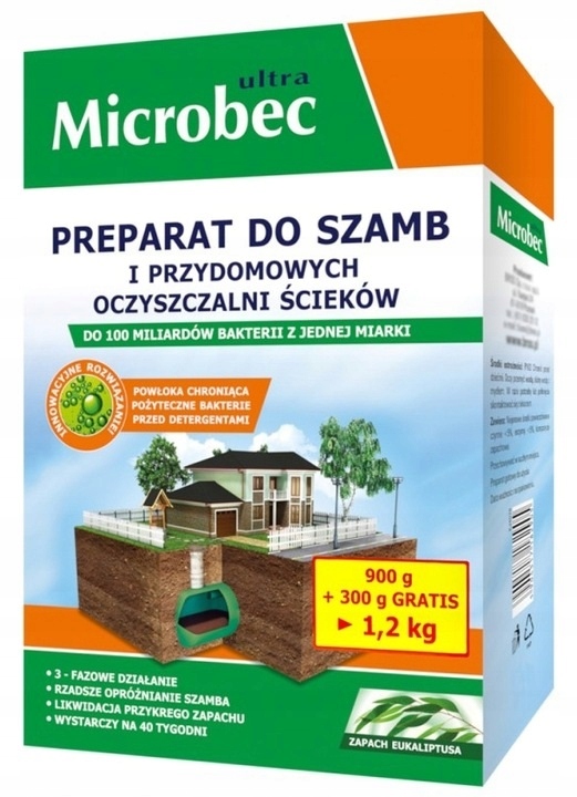 

Bros Microbec Ultra bakterie Do Szamb 1,2kg eukal.