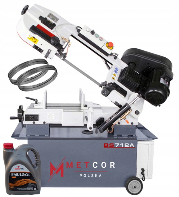 PRZECINARKA TAŚMOWA BS712N IMADŁO 300MM 400V PIŁA DO METALU 45°