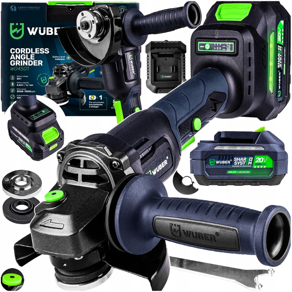 úhlová bruska bruska 1 akumulátor 4.0AH nabíječka Komplet