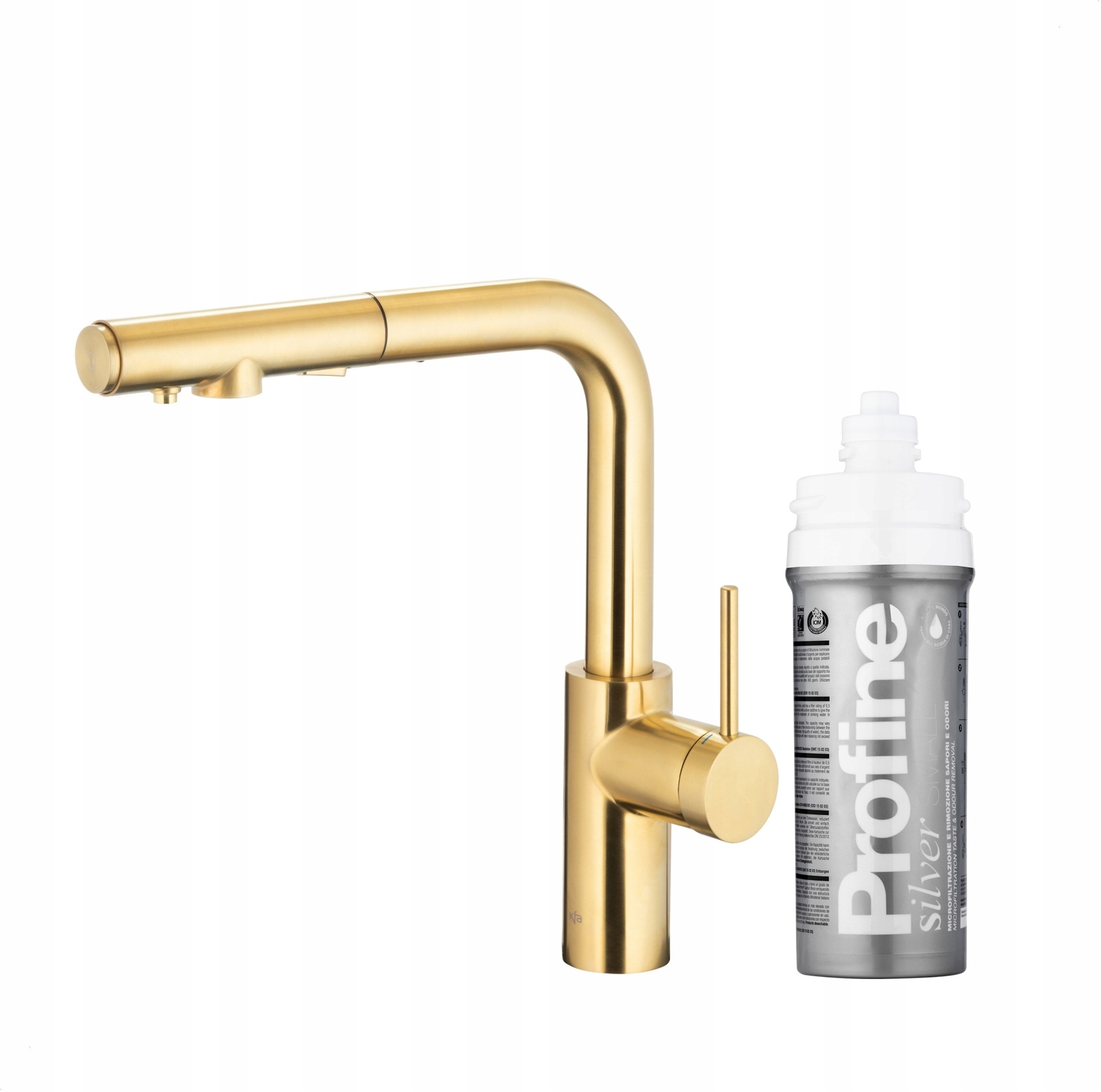 Kfa Kuchynská Batéria Duero Pure Basic Profine Silver S, Brúsené Svetlé Zlato