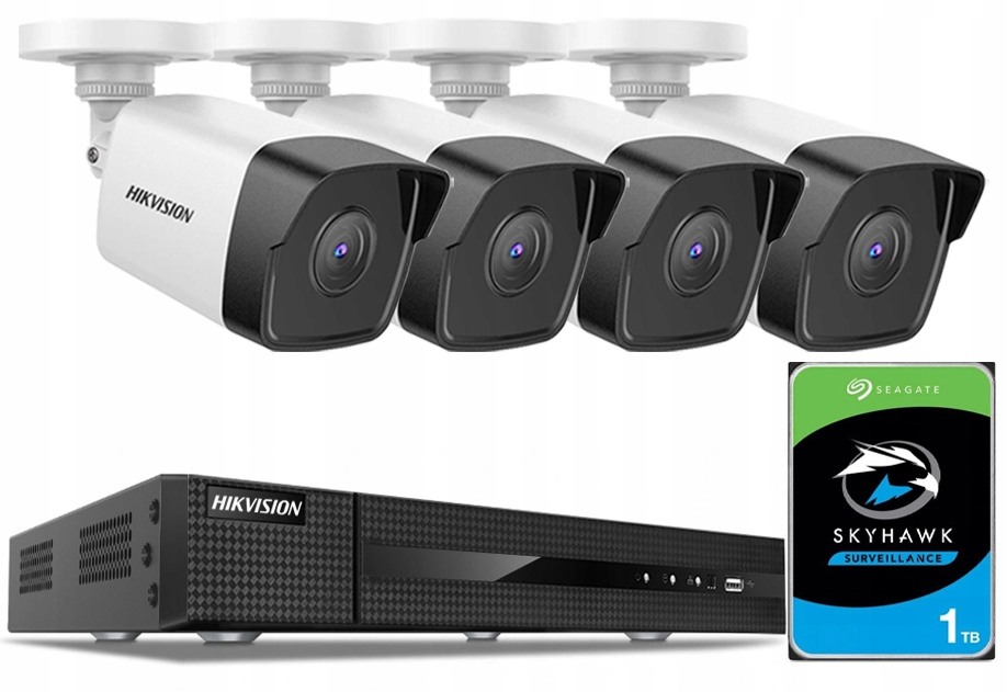 Zestaw kamer Hikvision Monitoring Domu 4Mpx IP67