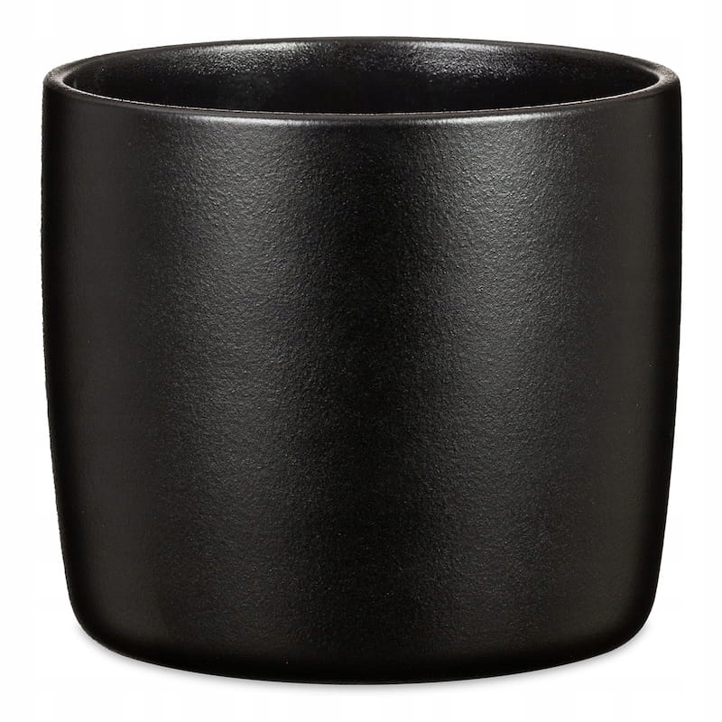 Ceramiczna osłonka na doniczkę Scheurich czarna 15