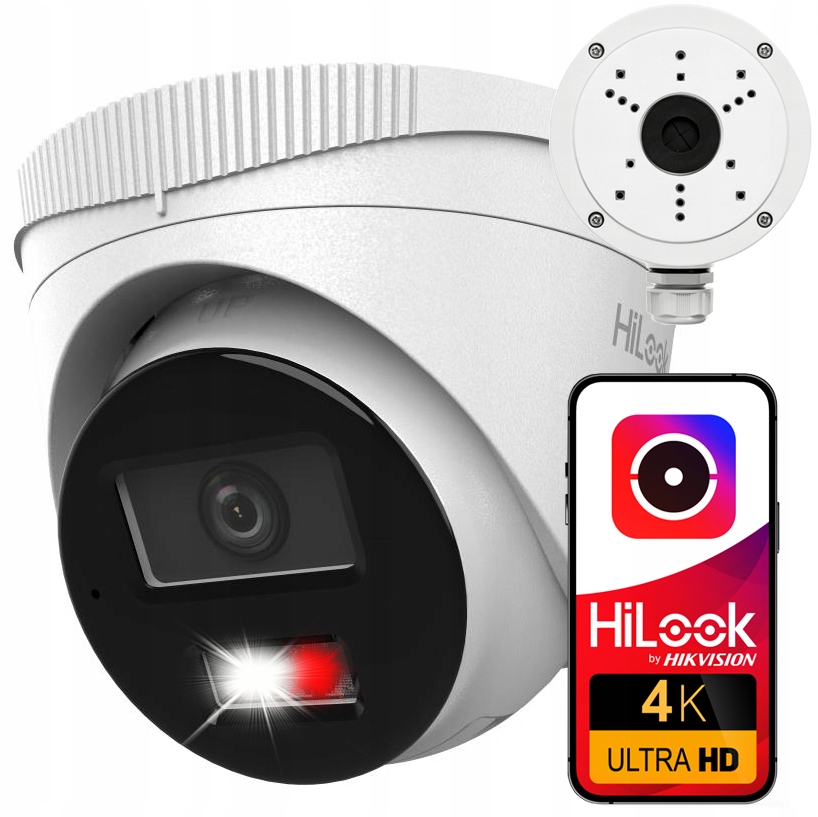 Ip kamera 8MPx 4K HiLook od spoločnosti Hikvision IPCAM-T8-30DL Vonkajšia plechovka