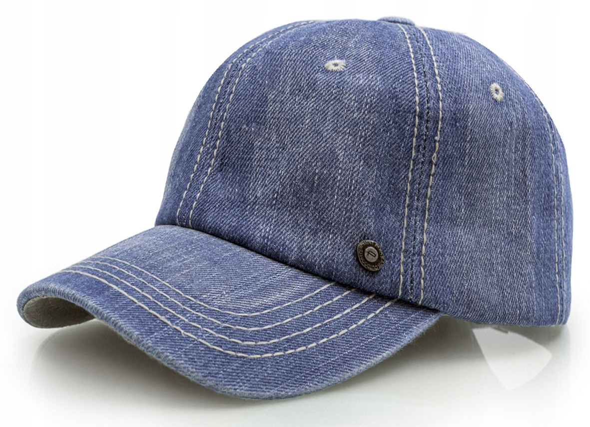 

Czapka bejsbolówka z daszkiem dżinsowa Niebieska