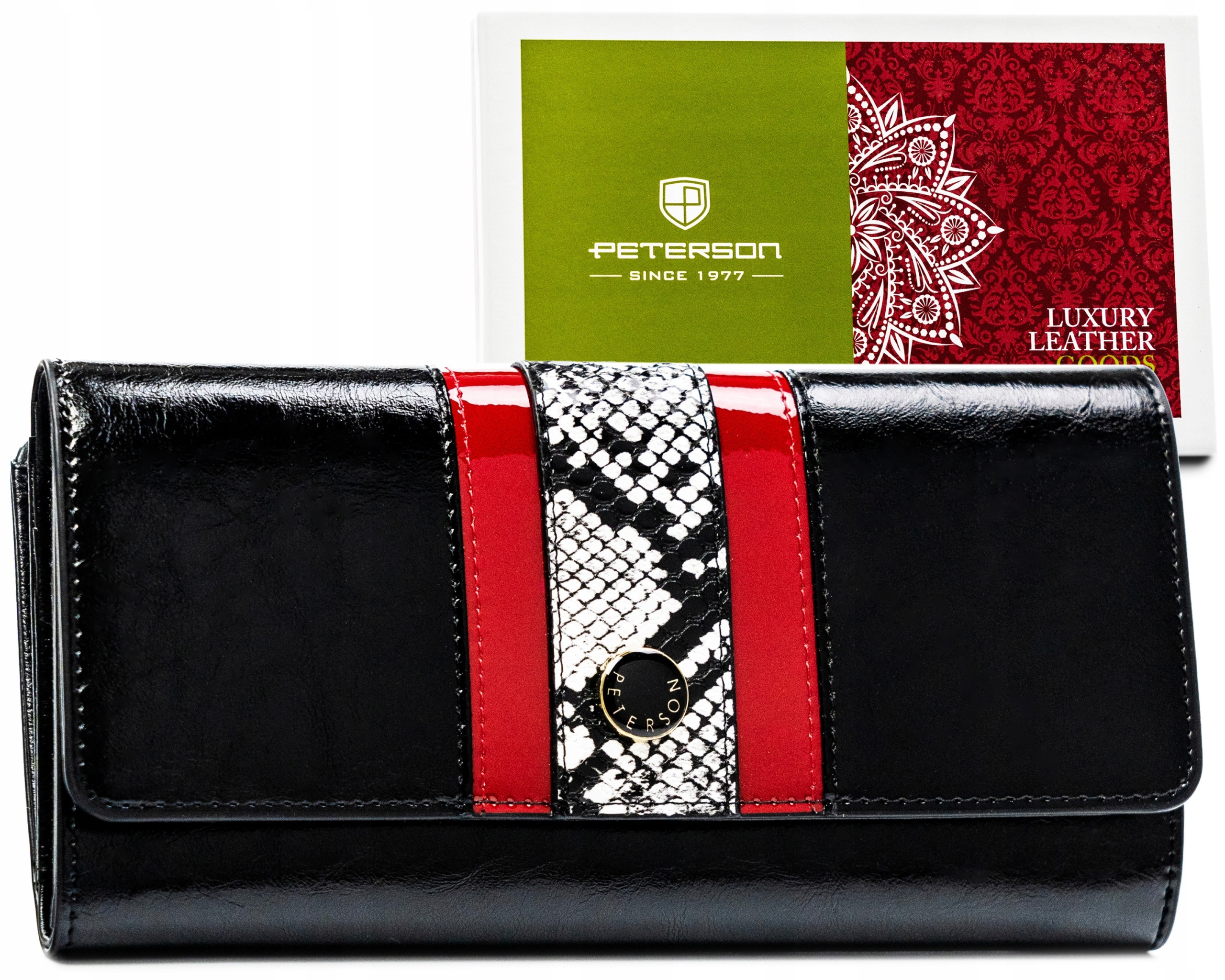 Dámská kožená peněženka Peterson Rfid Stop, stylová, elegantní hadí kůže