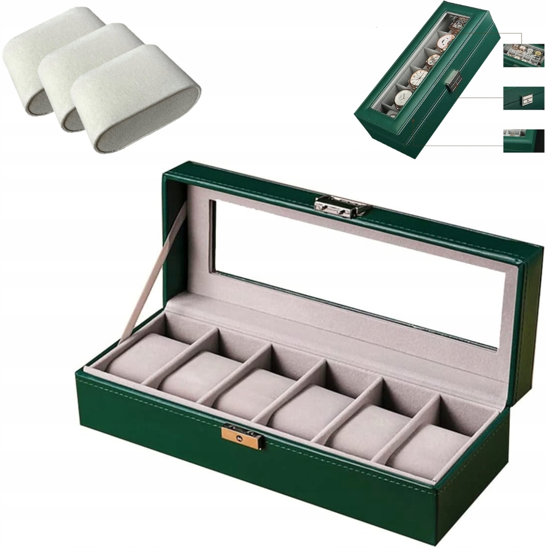 Výjimečná Krabička pouzdro Dárek Valentýn Kufřík na Hodinky Šperky 6