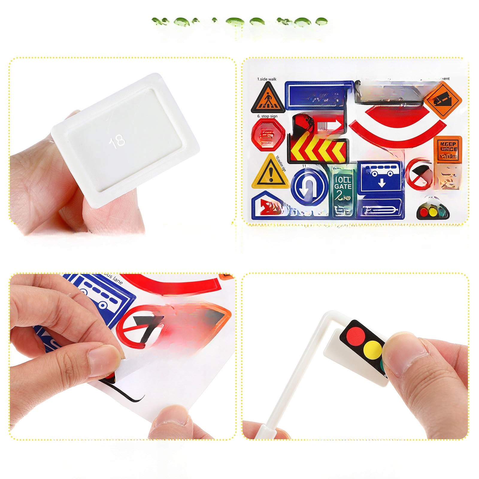 TAŚMA DROGOWA ZNAKI DROGOWE DLA MAŁYCH CHŁOPCÓW Rodzaj pojazdu znak drogowy, sygnalizator