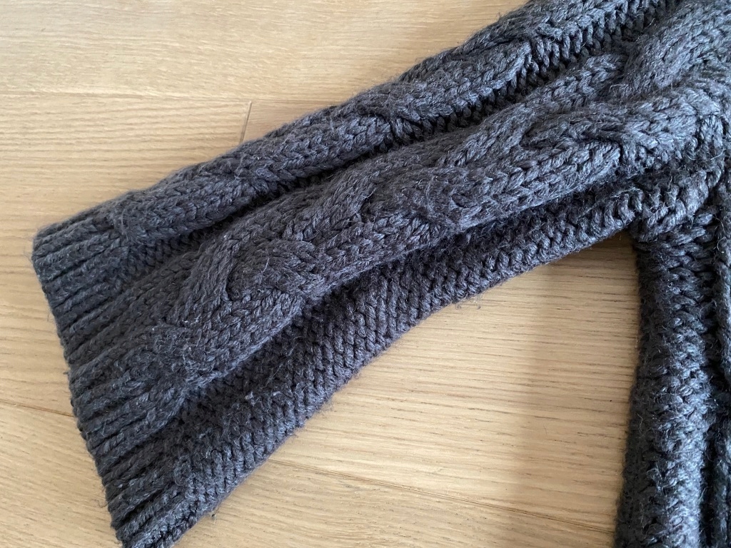 czekoladowy sweter ESPRIT wełna L / 8176 Fason luźny