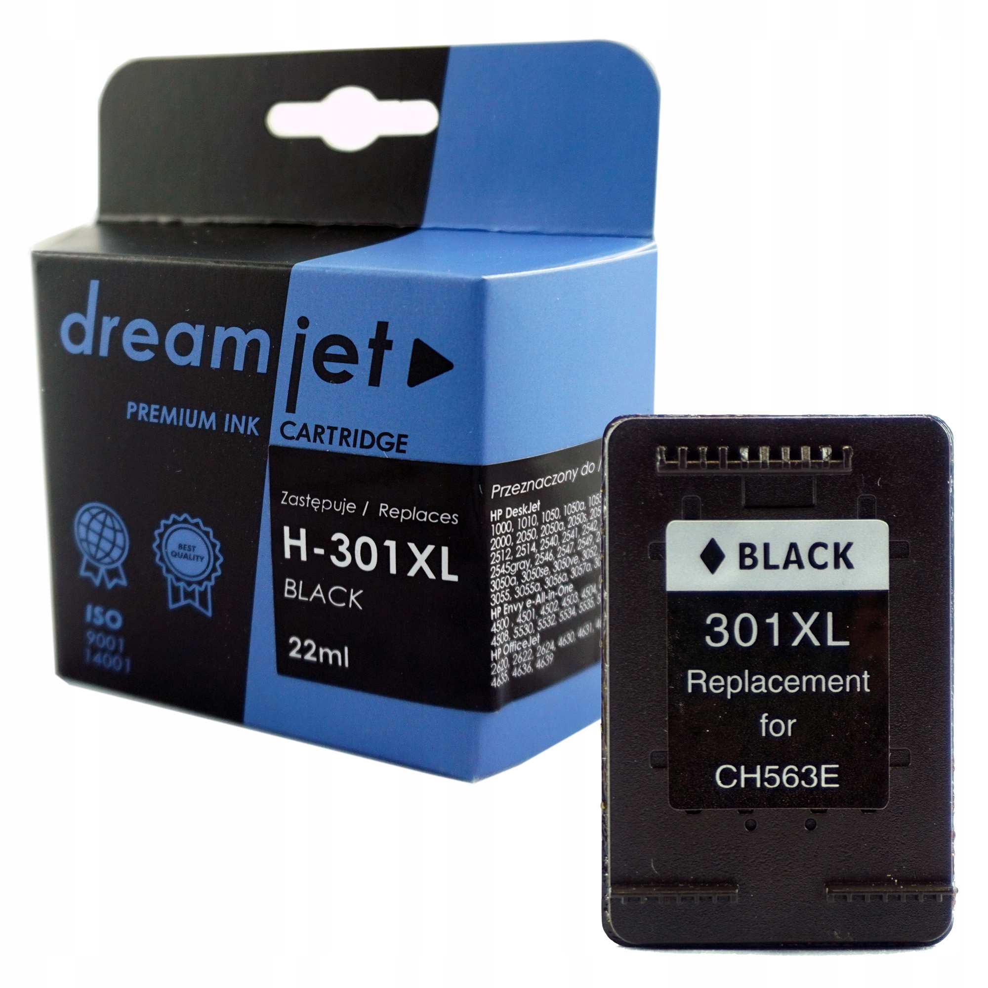 Tusz do HP 301XL 22ml czarny DeskJet OfficeJet