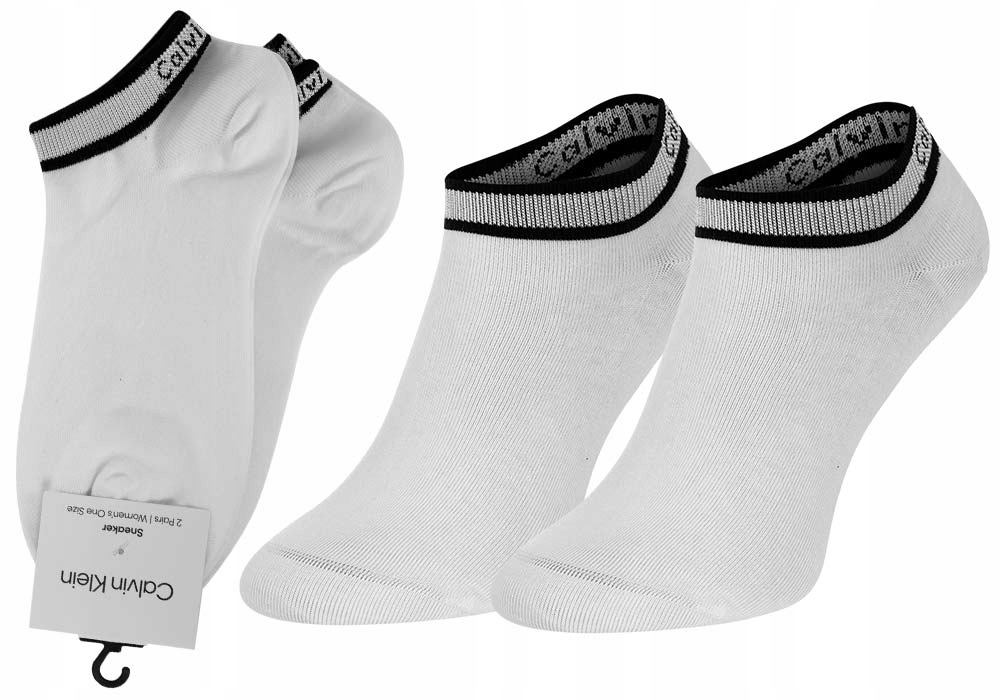 

Calvin Klein Skarpetki Stopki 2 Pary White r.37-41