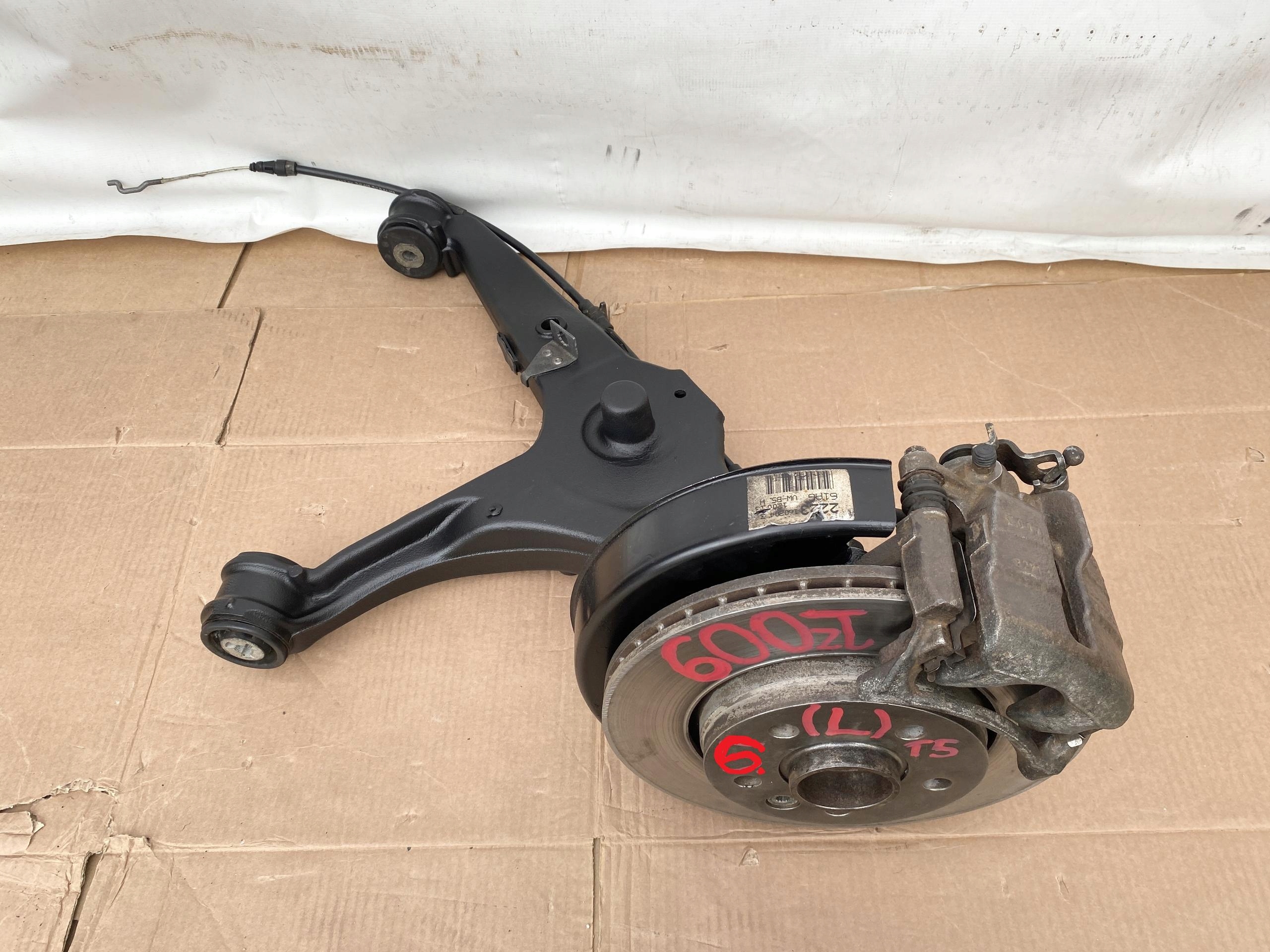 T5 TRANSPORTER MULTIVAN 03- Querlenker KPL. heck links 7H0501413 Original