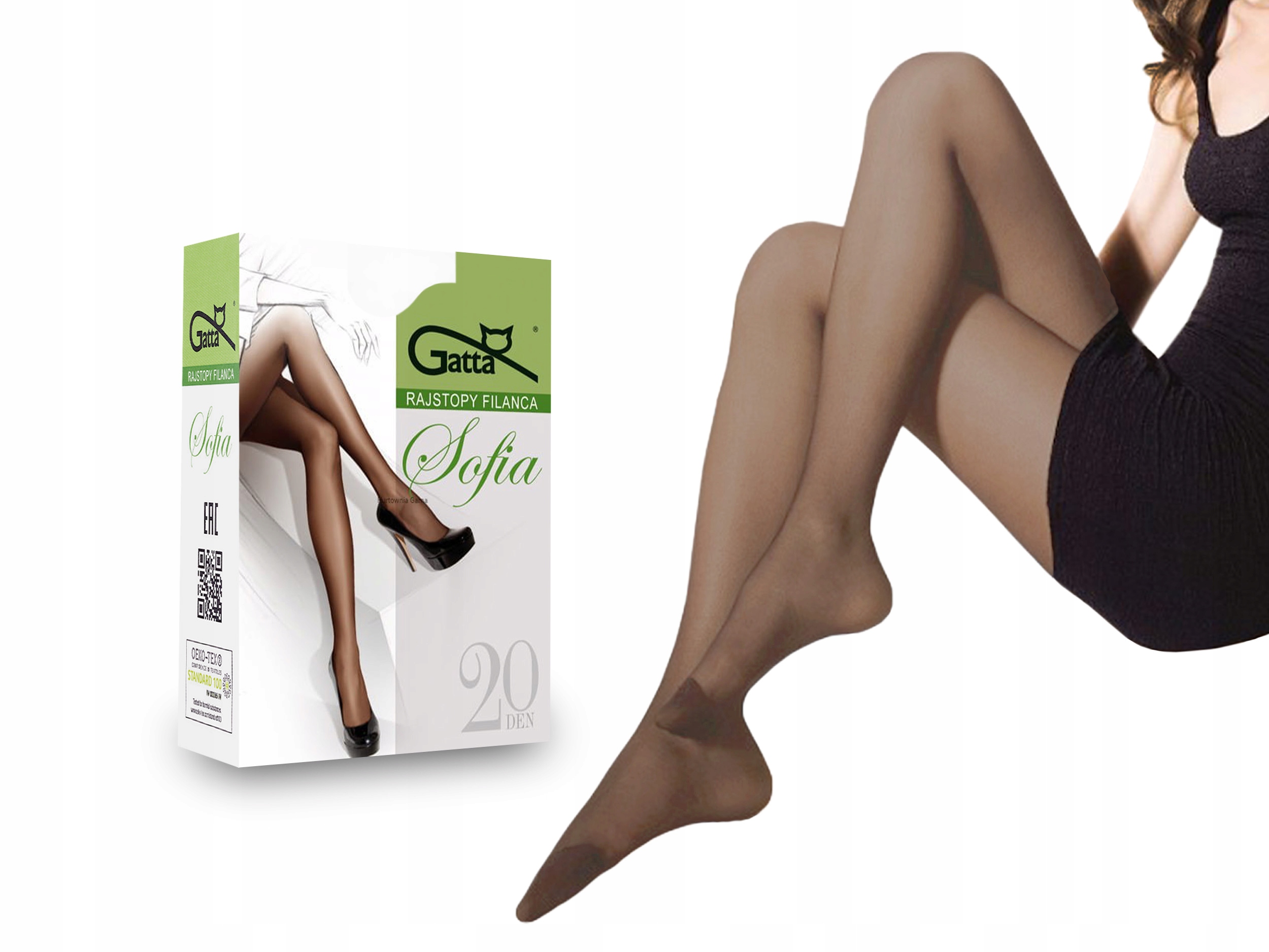 

Gatta rajstopy matowe Sofia, 20 den, beige, 2-S