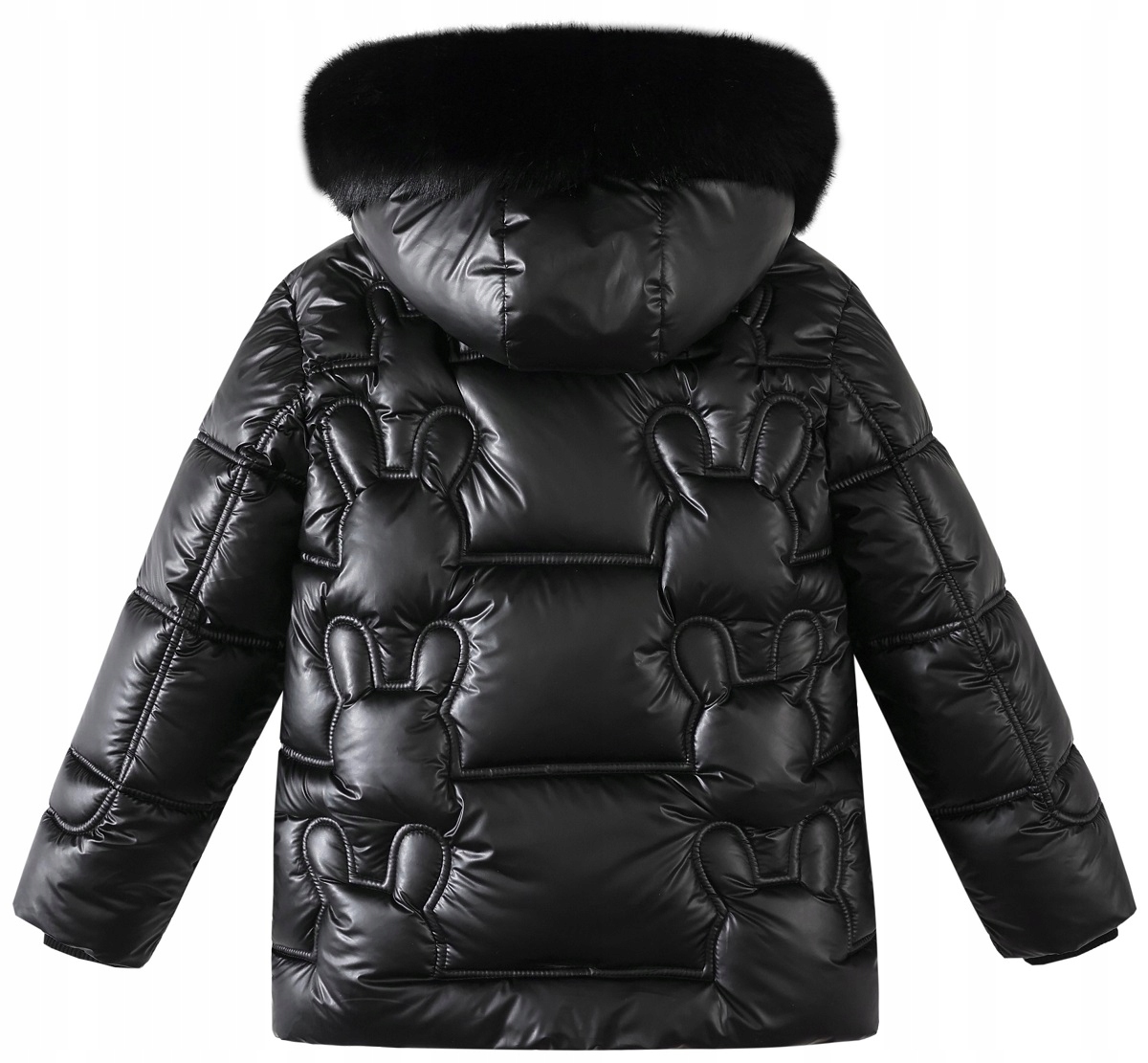 KURTKA ZIMOWA #133C12 PUCHOWA NA MISIU 146/152 Wiek dziecka 11 lat +