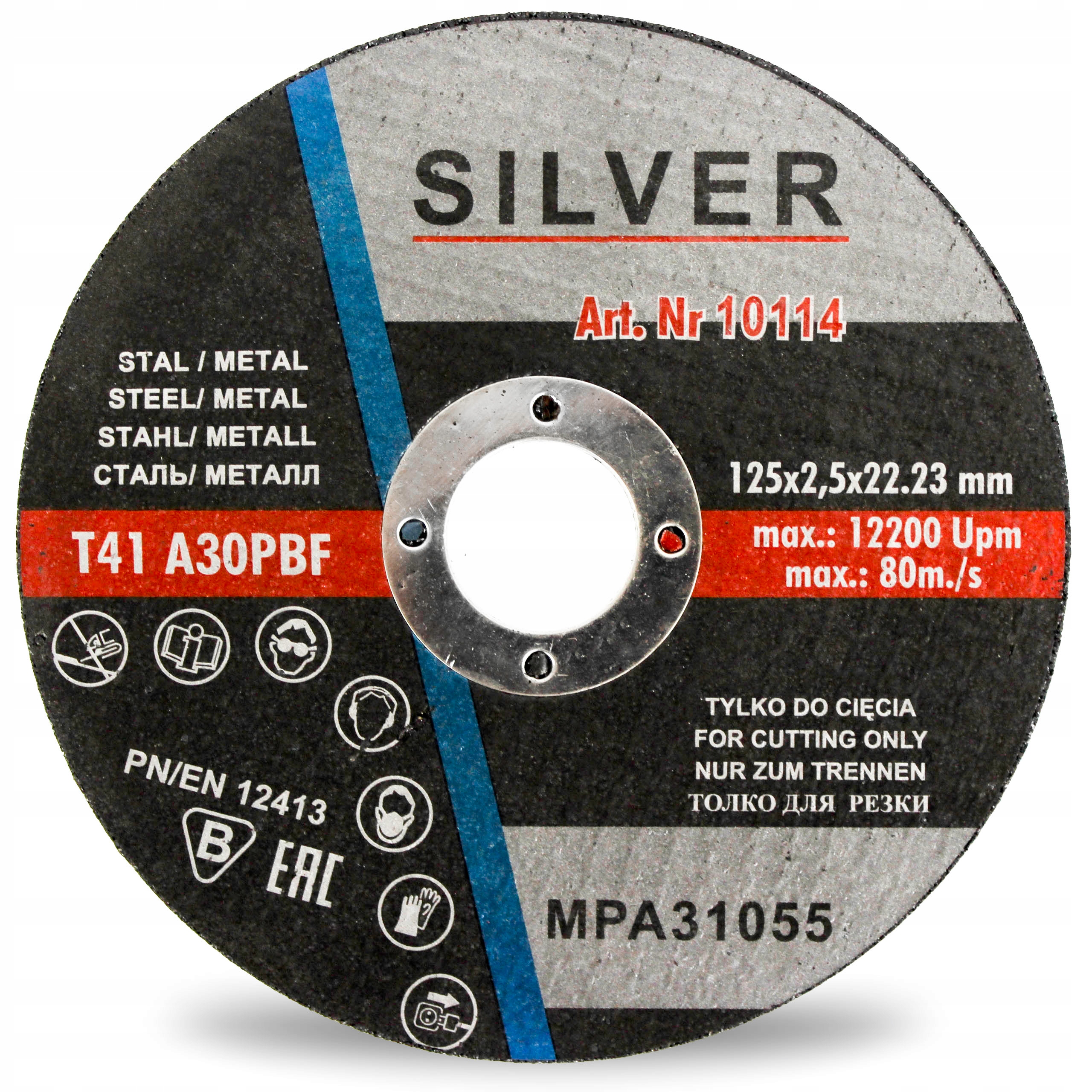 

Tarcza Do Cięcia Metalu 125 x 2,5 Silver
