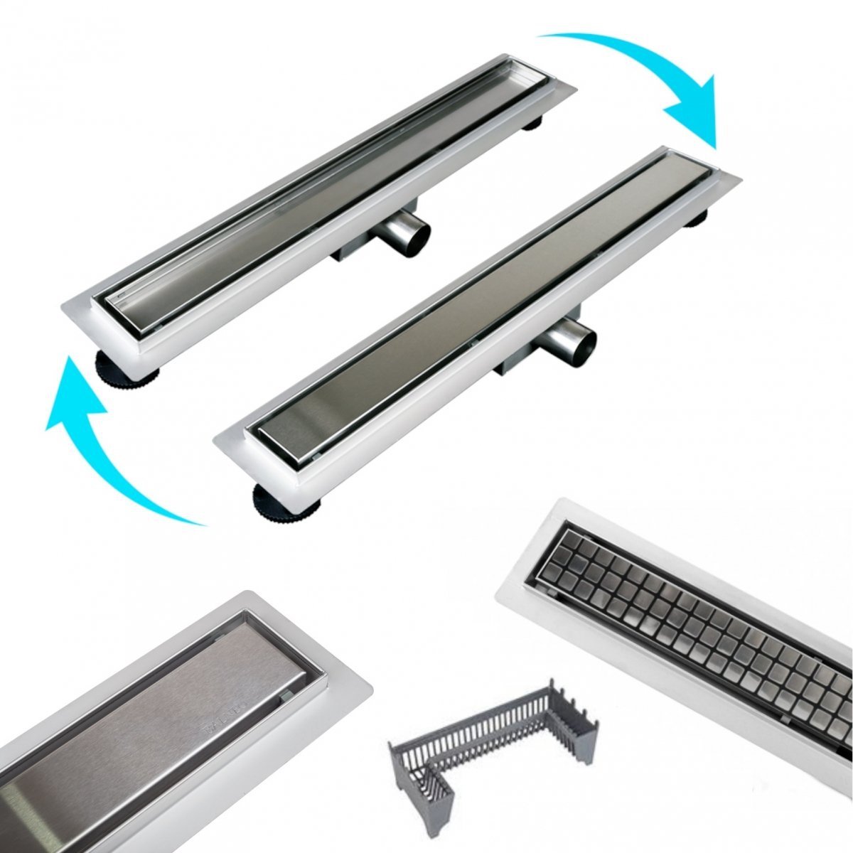 Balneo Lineární odtok 2v1 hluboký sedimentátor 100 cm