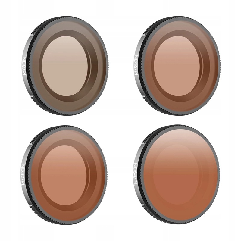 Sada 4 filtrů Sunnylife ND8/PL ND16/PL ND32/PL ND64/PL pro Osmo