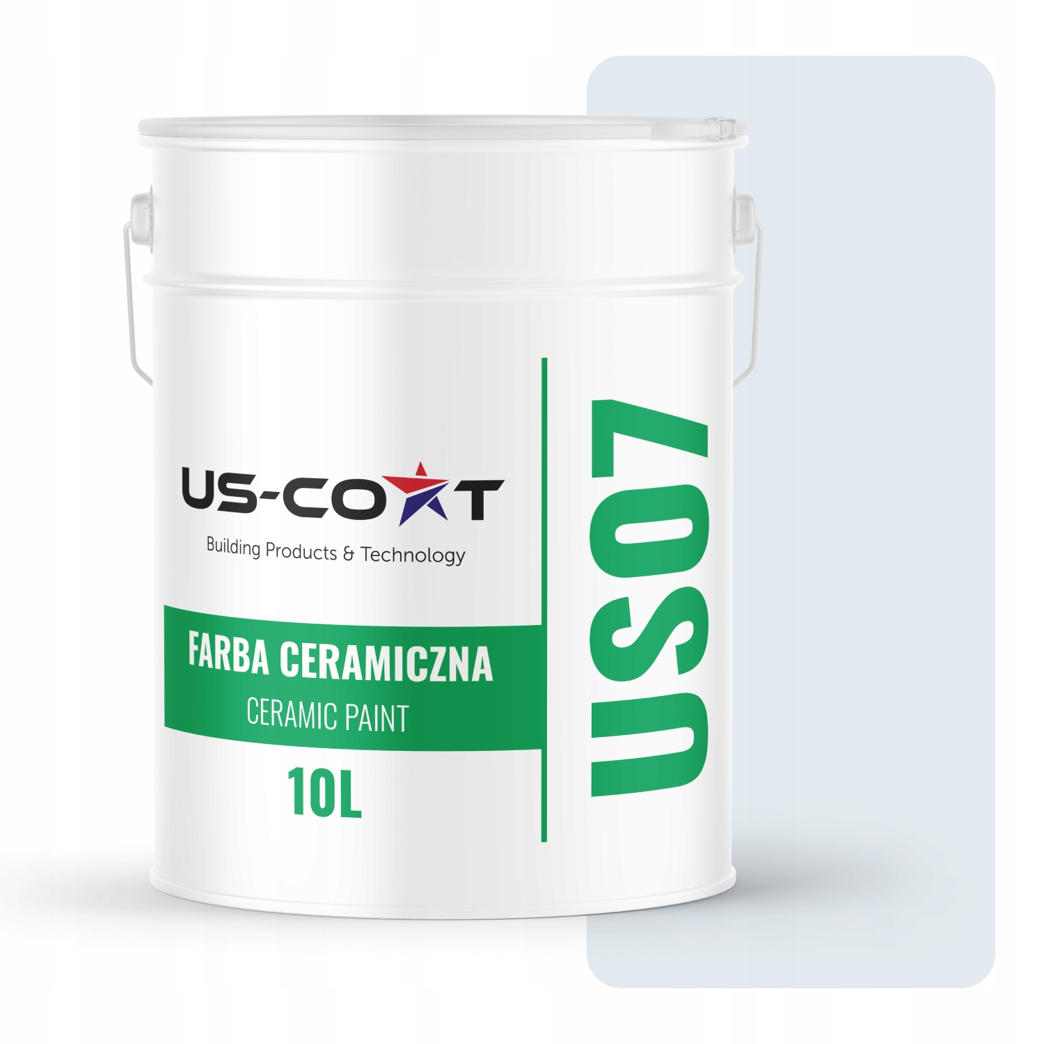 Keramická Farba Na Stenu Farba Biela Zlomená Modrou H0179 10L Matná Na Steny