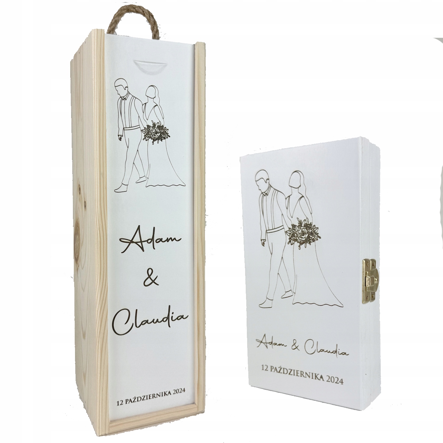 Svatební suvenýr dárek svatba svatební hostina krabička peníze schránka na víno bílá