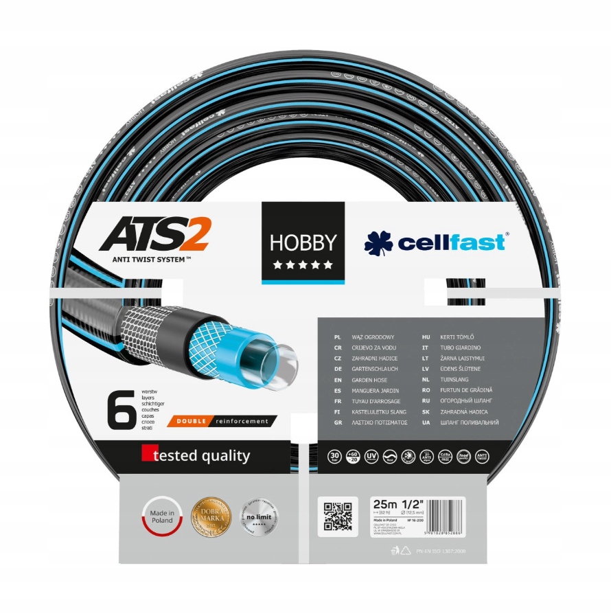 

Cellfast Wąż ogrodowy Hobby ATS2 1/2 25m 16-200
