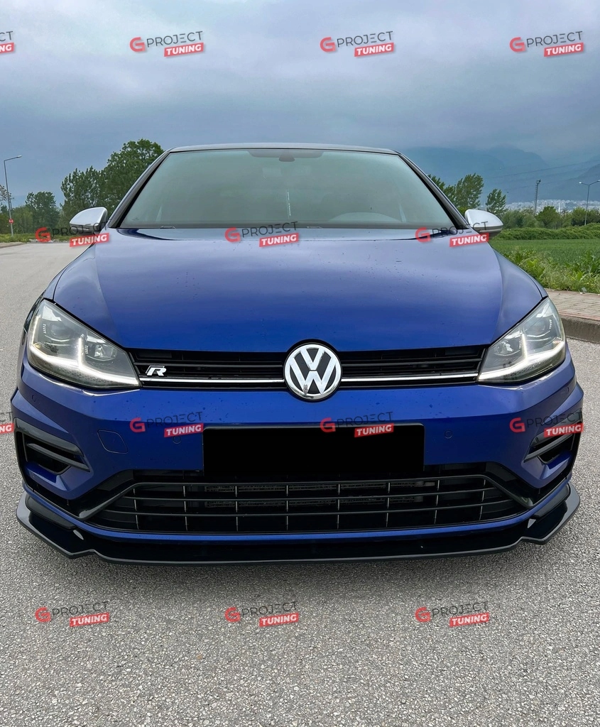 Dokładka przedniego zderzaka do VW GOLF VII 2017-2020 czarny połysk EAN (GTIN) 4099654101023