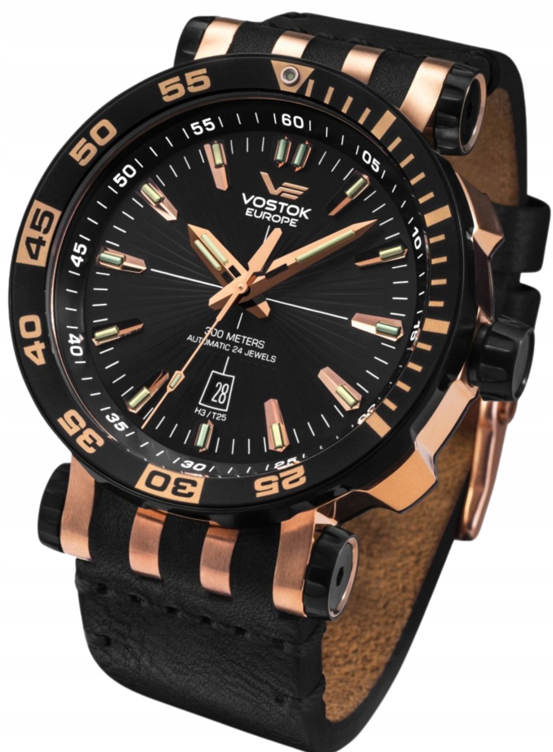 Nové Originální Pánské hodinky Vostok Europe NH35A-575E282 Energie na řemínku