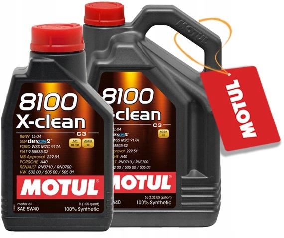

Motul 8100 X-clean 5W40 C3 505/505 01 6L