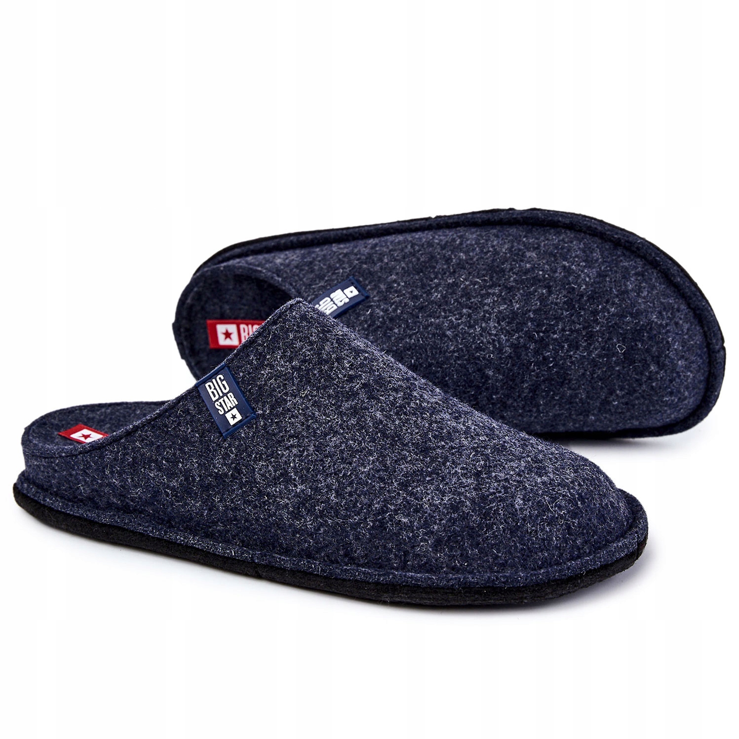 Klasické Pánské Papuče Big Star KK176004 Námořnická Modrá 41