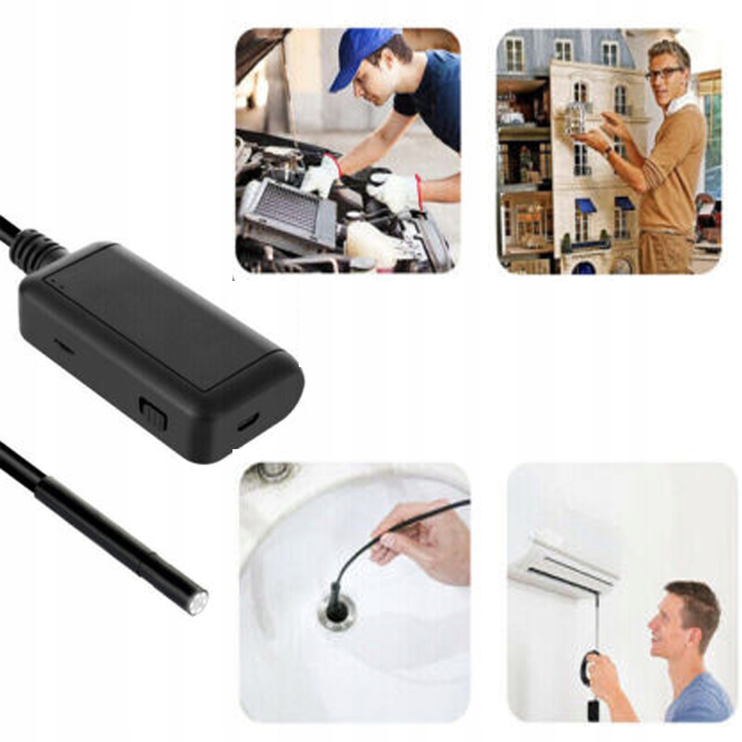 ENDOSKOP 10M WIFI HD KAMERA LED DO IPHONE ANDROID EAN (GTIN) 191491282188