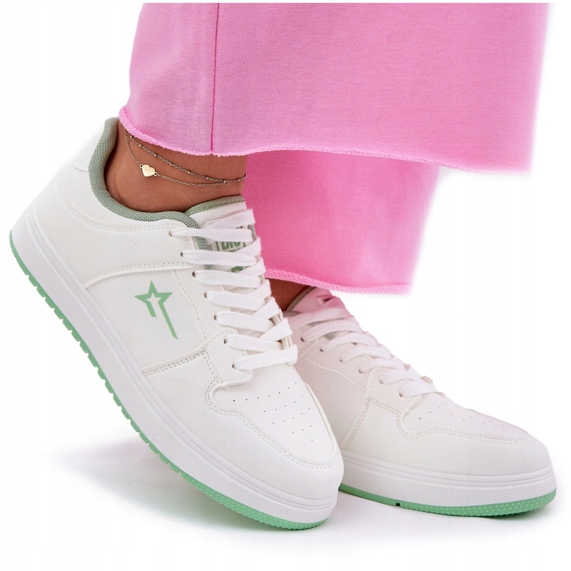 Dámské Lehké Tenisky Big Star RR274A246 Hi-poly Systém Bílé 38