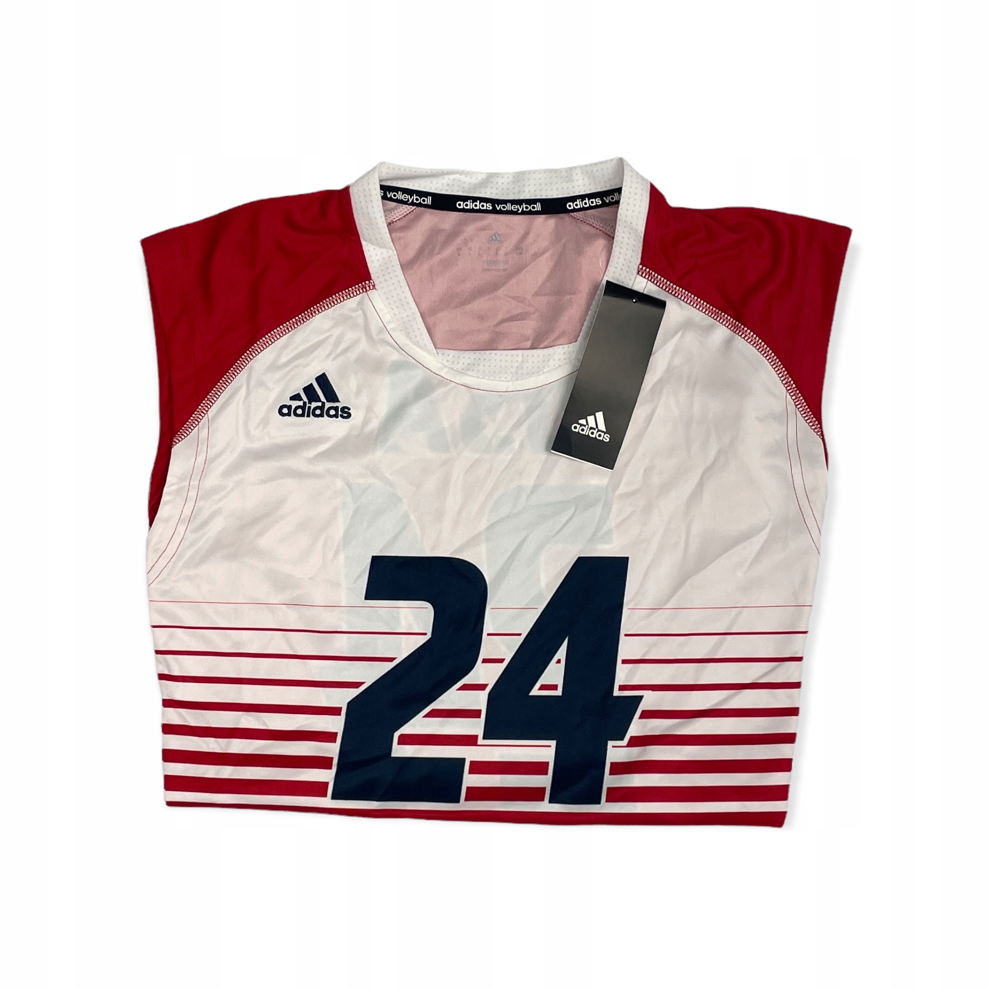 Koszulka czerwona USA 24 Adidas VOLLEYBALL L Rozmiar L
