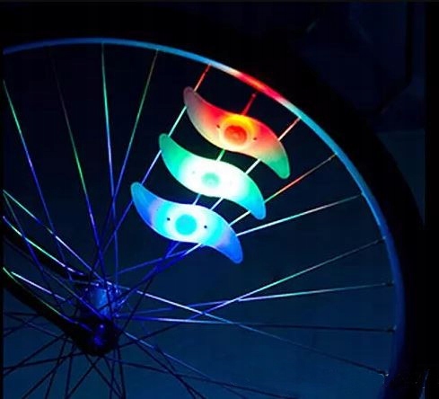 Светодиодный светильник для велосипедного колеса, спицы RGB, разные бренды