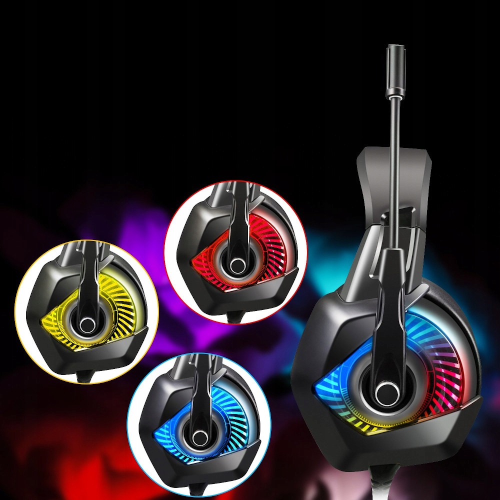 Słuchawki dla Graczy Gamingowe RGB LED ONIKUMA Model ONI_K6