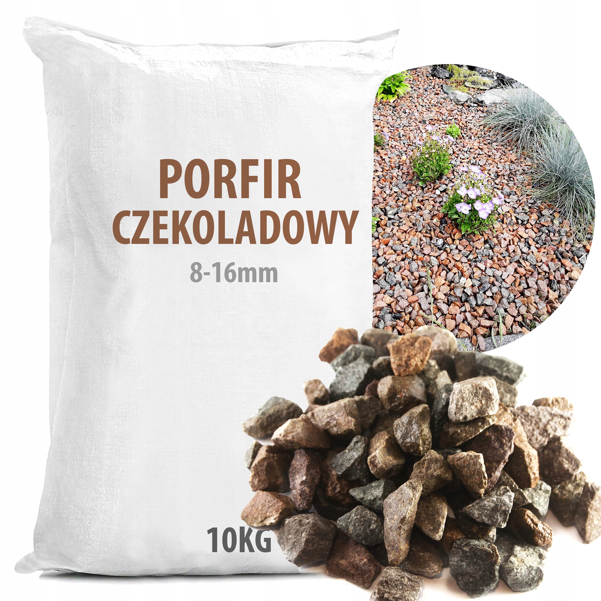 

Kamień Ozdobny Ogrodowy Porfir Czekoladowy 10KG