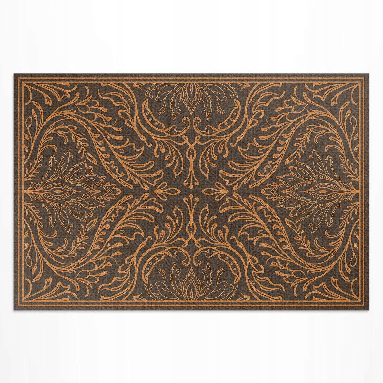 Vinylový koberec Vodotesný voči Uv žiareniu Rozmer: 120 x 80 cm Rastlinný lineárny ornament