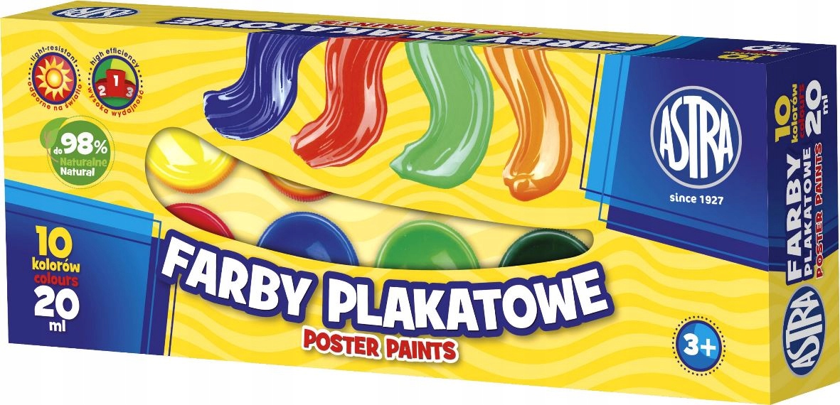 

Farby Plakatowe 10KOL 20ML Astra #7474