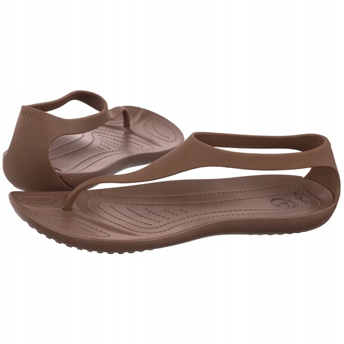 Dámské sandály Crocs Sexy Flip Women Bronze 11354-854 Hnědé