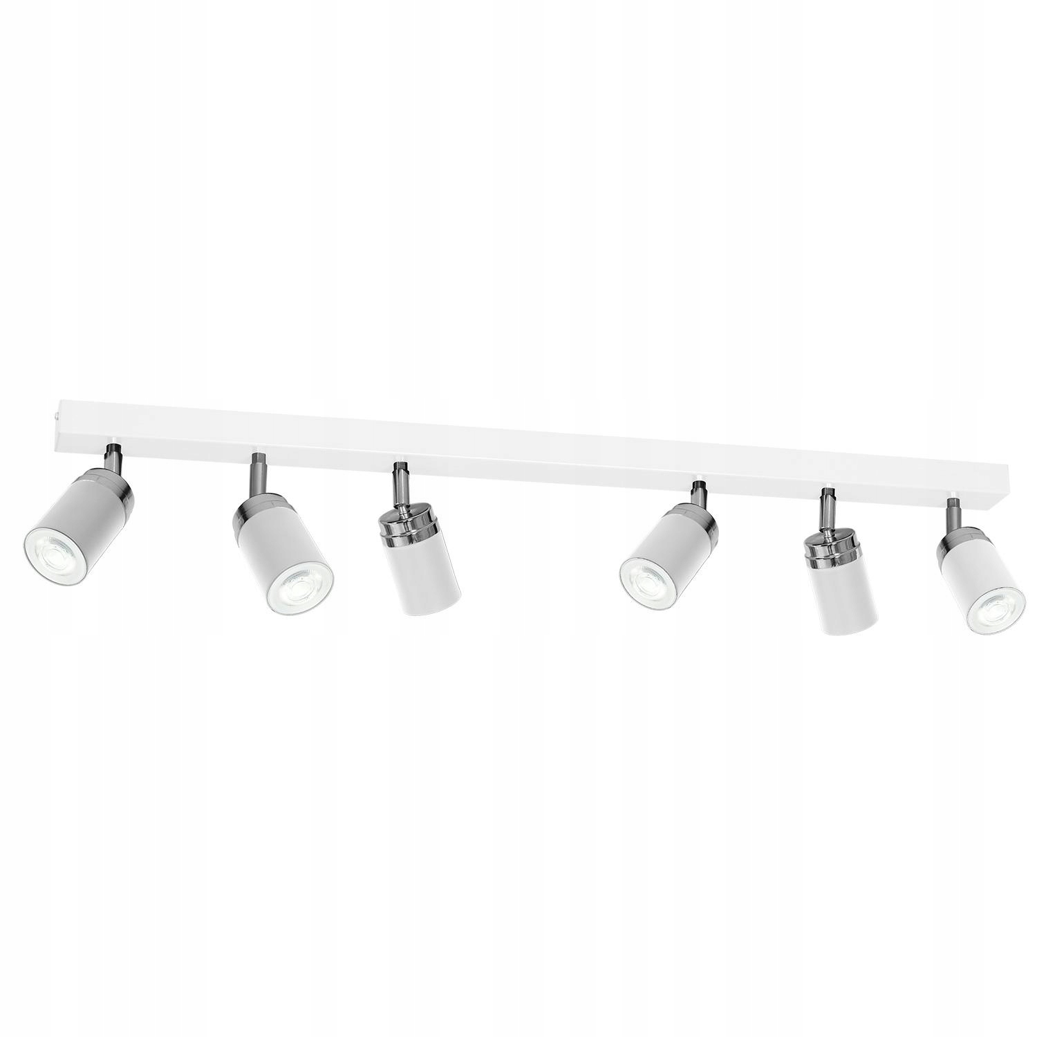 Nowoczesna lampa sufitowa Biała Reno 6xGU10 Spot do salonu