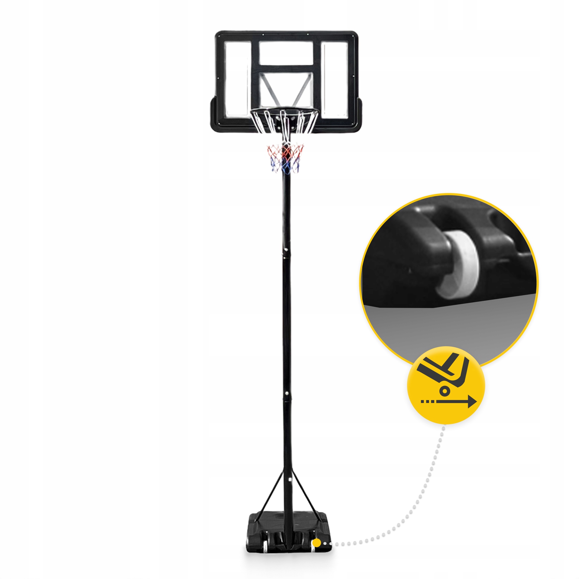 KOSZ DO KOSZYKÓWKI WOLNOSTOJĄCY PROFESJONALNY REGULOWANY STABILNY SHOOTER Model KOSZ DO GRY SHOOTER