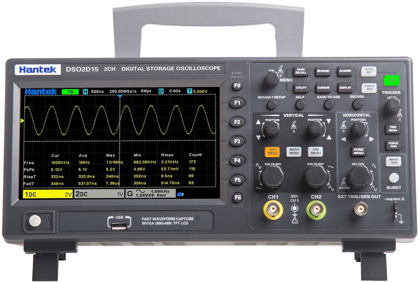 

DSO2C15 oscyloskop cyfrowy 2x150MHz